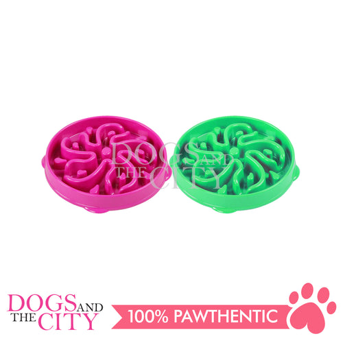 PAWISE 11091 Dog Cat Flower Slow Feeder Interactive Pet Bowl - Small 22cm