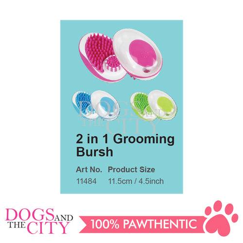 Pawise 11484 2-in-1 Grooming Brush For Pets
