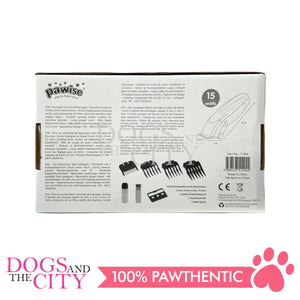 Pawise 11494 Pet Clipper Set (Lubricating Oil, Cleaning Brush, Blade Guard, 4 Comb Guides) for Dog Cat Small Animals