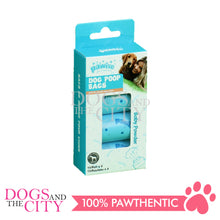 Load image into Gallery viewer, Pawise 11605 Poop Bags Spice Baby Powder 4rolls*15st-32*19cm Blue