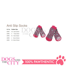 Load image into Gallery viewer, PAWISE 12994 Female Anti Slip Knit Pet Dog Socks - Polka Dots LARGE 4pc/pack 12cm for Dog