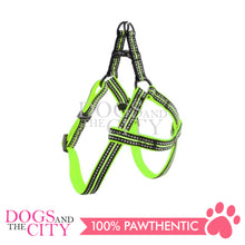 Load image into Gallery viewer, PAWISE 13180 Pet Reflective Soft Adjustable Dog Harness - Green Large 25mm 60-90cm