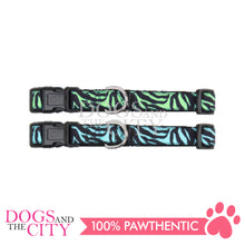 Load image into Gallery viewer, PAWISE 13272 Pet Adjustable Collar Zebra Design Small for Dog and Cat (22-35cm/15mm）