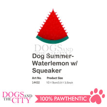 Load image into Gallery viewer, PAWISE 14432 Dog Summer Cooling Watermelon w/Squeaker Freezable Pet Toy 10x9cm