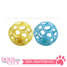 Load image into Gallery viewer, Pawise 14630 TPR Caged Interactive Pet Ball Toy for Dog and Cat 14cm