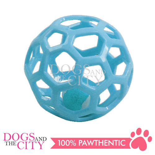 Pawise 14630 TPR Caged Interactive Pet Ball Toy for Dog and Cat 14cm