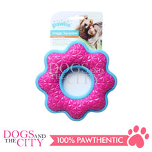 Load image into Gallery viewer, PAWISE 14647 TPR Form Star Donut Squeaker Dog Toy 23cm