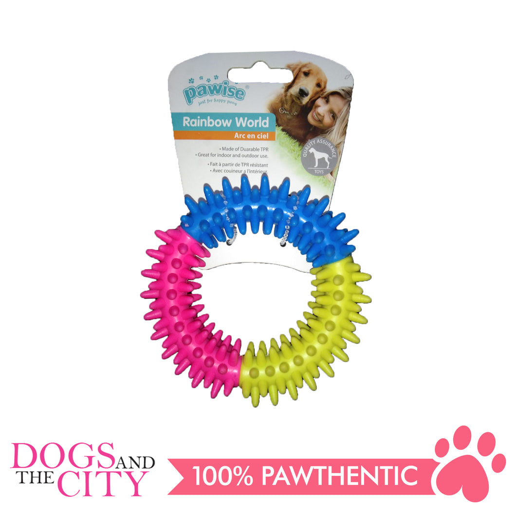 Pawise 14661 Dog Toy Rainbow World  Coronule Small 10cm - All Goodies for Your Pet