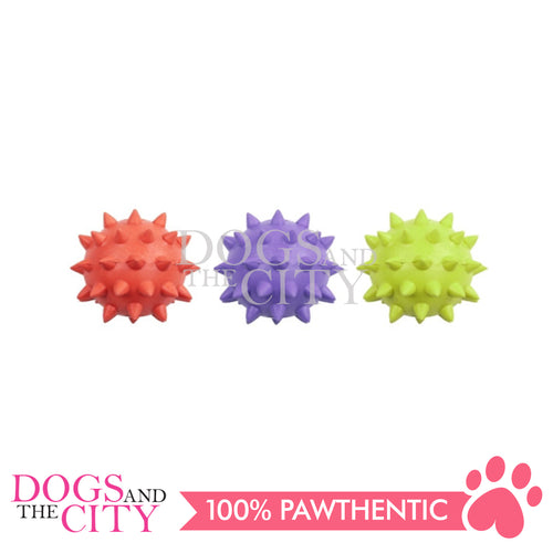 PAWISE 14715 Star Spiky Dental Toy Pet Ball w/ Bell 2.5 inches for Dog