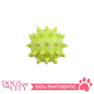 PAWISE 14715 Star Spiky Dental Toy Pet Ball w/ Bell 2.5 inches for Dog