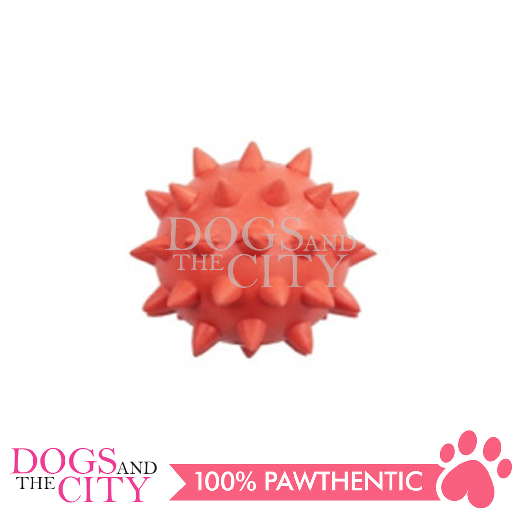 PAWISE 14715 Star Spiky Dental Toy Pet Ball w/ Bell 2.5 inches for Dog
