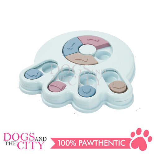 Pawise 14821 Smart Tranner Interactive Paw Shaped Puzzle IQ Toys for Dogs 23x24x5cm