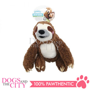 PAWISE 15020 Pet Plush Sloth Toy - Bradypod 25cm w/5pcs Squeaker Dog Toy 25cm