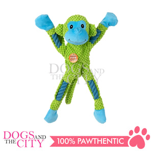 Pawise 15026 Rope Leg Monkey w/Mullti Squeaker Pet Toys 37cm