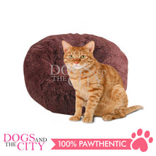 Load image into Gallery viewer, PAWISE 28535YA Modern Soft Plush Round Calming Pet Bed for Dog and Cat 56x20cm