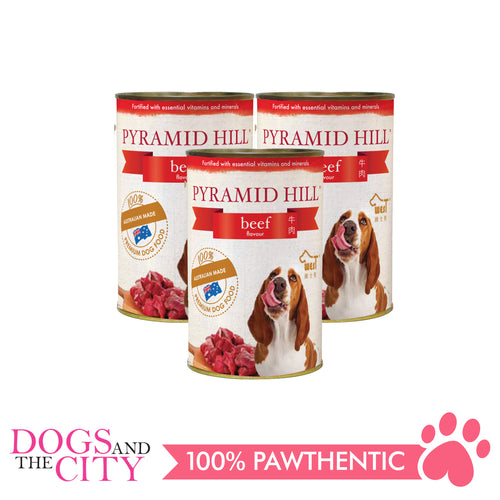Pyramid Hill Beef 400g Wet Canned Food for Dogs (Set of 3 cans) - Dogs And The City Online