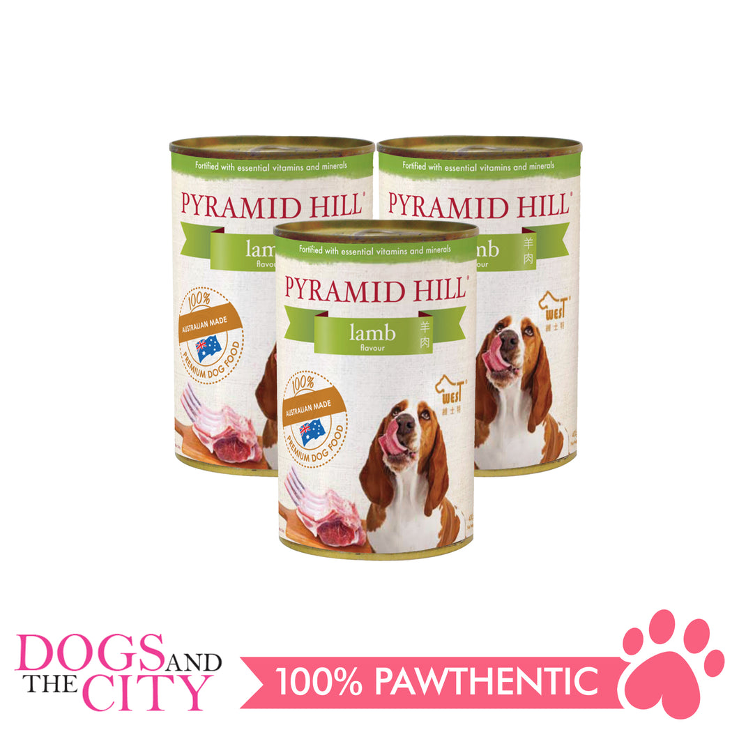 Pyramid Hill Lamb 400g Wet Canned Food for Dogs (Set of 3 cans) - Dogs And The City Online