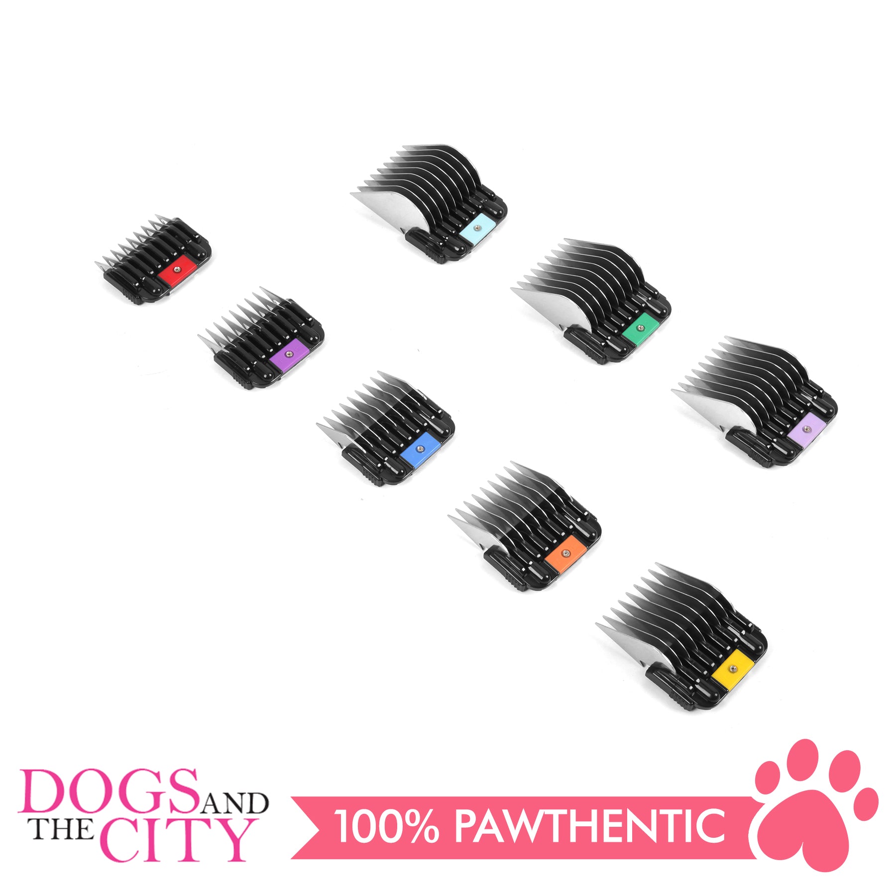 Shernbao ACK-001 piece Detachable Blade Stainless Steel Guide Comb Set  Fit most A5 Pet Clippers