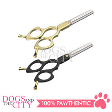 Load image into Gallery viewer, SHARK TEETH Colorful Professional Pet Grooming Scissors Dog Shears with Finger Rings, 6.25&quot; Thinner
