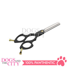 Load image into Gallery viewer, SHARK TEETH Colorful Professional Pet Grooming Scissors Dog Shears with Finger Rings, 6.25&quot; Thinner