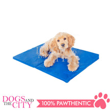 Load image into Gallery viewer, SLP Pet Cooling Mat Plain Blue Design Md for Dog and Cat 65x50cm