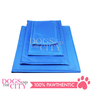 SLP Pet Cooling Mat Plain Blue Design Large for Dog and Cat 90x50cm