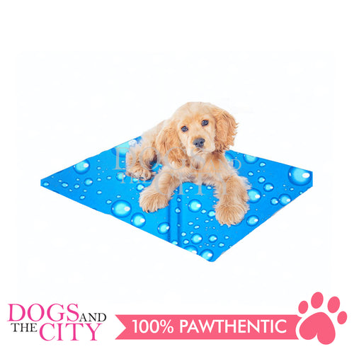 SLP Pet Cooling Mat Bubble Blue Design Large for Dog and Cat 90x50cm