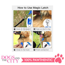 Load image into Gallery viewer, SLP Dog Collar Leash Connector, Magnetic Automatic Magic Latch One Touch Release Harness Lead Connector for Traction Rope Harnesses Collar for Outdoor Walking FOR 5-85LBS