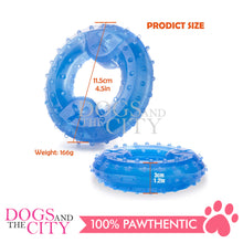 Load image into Gallery viewer, SLP Arctic Freeze Ring Cooling Chew Dog Toy 12cm, Teething Toy for Puppies, Fit with Treats for More Fun (Chewing Ring)