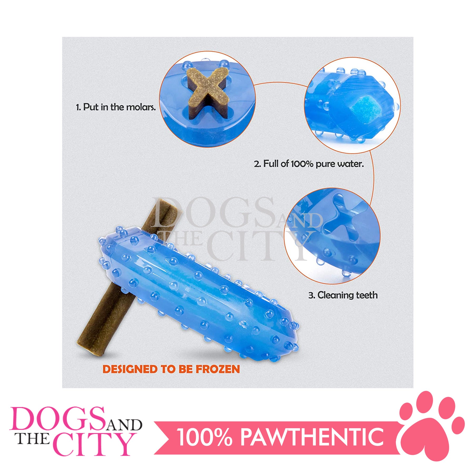 Pet Cooling Chew Toy, Pet Freezable Cooling Teether
