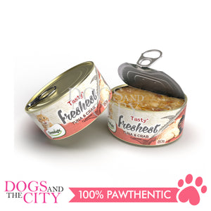 DENTALIGHT 11506 Tasty with Freshest Cat Treat in Can TUNA & CRAB 80g (3pcs x 80g)