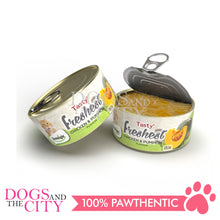 Load image into Gallery viewer, DENTALIGHT 11544 Tasty with Freshest Cat Treat in Can CHICKEN &amp; PUMPKIN 80g (3pcs x 80g)