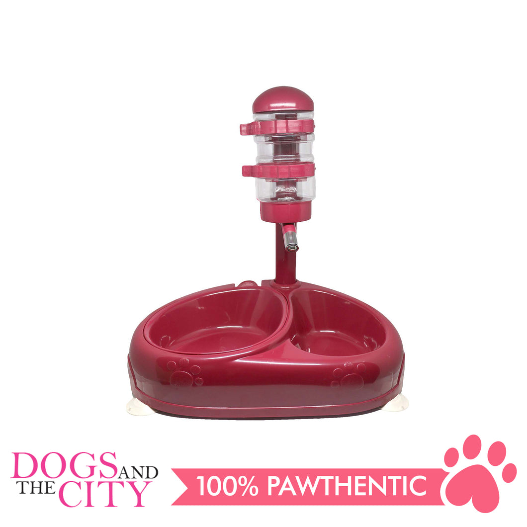 Pet Water Feeder with Double Food Bowl for Dogs and Cats - All Goodies for Your Pet