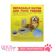 Load image into Gallery viewer, Pet Water Feeder with Double Food Bowl for Dogs and Cats - All Goodies for Your Pet