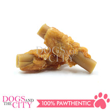 Load image into Gallery viewer, OL ROY WM01 No Hide Chicken Wraps Mini Sticks Peanut Butter Flavor 100% Rawhide Free Dog Treats 250g