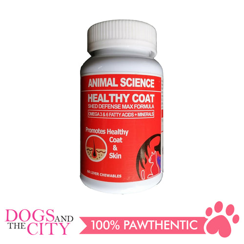 Animal Science Healthy Coat 60's Chewables - Dogs And The City Online