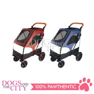 WM BL06A 4 Wheels Foldable Pet Stroller up to 30kg Capacity for Dog and Cat