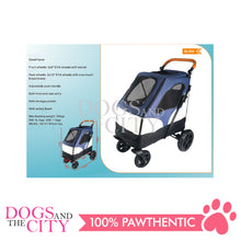 Load image into Gallery viewer, WM BL06A 4 Wheels Foldable Pet Stroller up to 30kg Capacity for Dog and Cat
