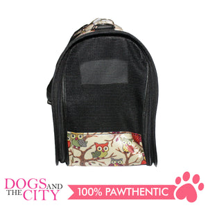 BM Printed Stylish Hard Pet Bag Small 37x17x23cm for Dog and Cat