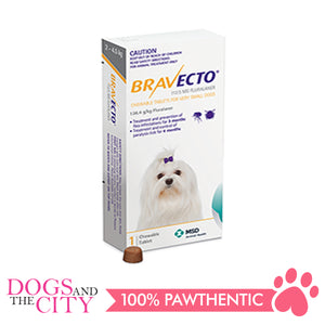 Bravecto XS (2.5-4.5kg) Anti Tick and Flea Chewable Tablet for Dogs - All Goodies for Your Pet
