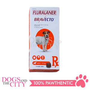 Bravecto Small (4.5-10KG) Anti Tick and Flea Chewable Tablet for Dogs