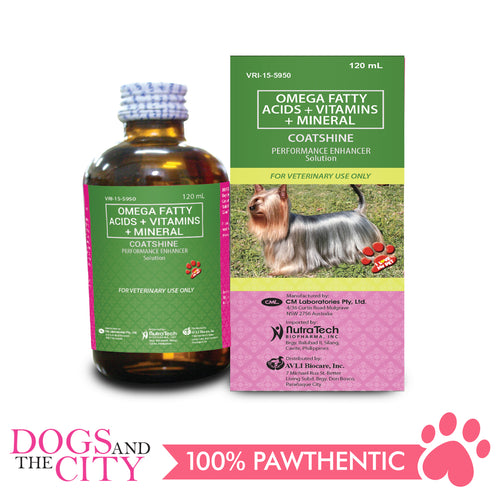 Coatshine Performance Enhancer Multivitamins 120ml - Dogs And The City Online