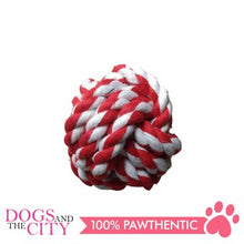 Load image into Gallery viewer, Pawise 14745 Rope Knot Ball 6cm Dog Toy