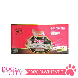 Dono Disposable Diaper Large (12 pieces per pack) - Dogs And The City Online