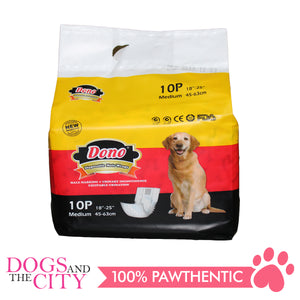 Dono Disposable Male Wraps MEDIUM 10'S - Dogs And The City Online