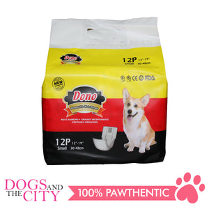 Dono Disposable Male Wraps SMALL 12'S - Dogs And The City Online