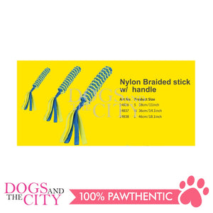 PAWISE 14837 Nylon Braided Stick w/ Handles - M 36cm