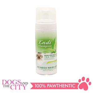 Endi Wash Free Shampoo Bath Foam Tea Tree Oil 220ml - All Goodies for Your Pet