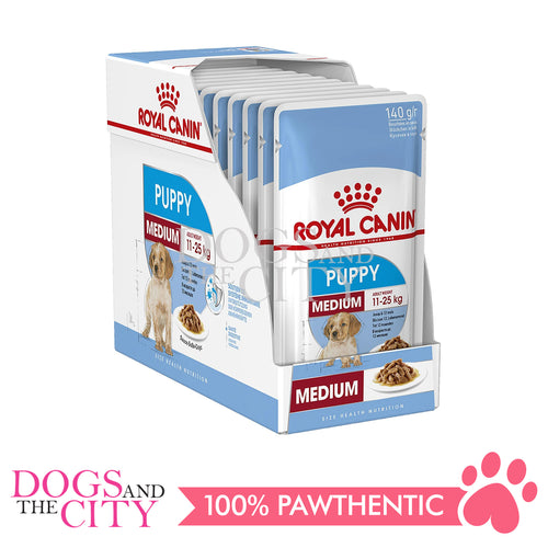 Royal Canin Shn Medium Puppy Wet Dog Food 140gx10pcs