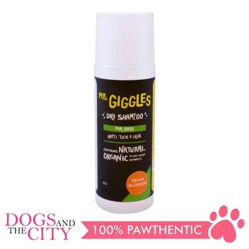 Mr. Giggles Dry Shampoo Peach Blossom 65g - All Goodies for Your Pet